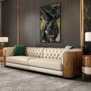 mustang sofa set with board panel